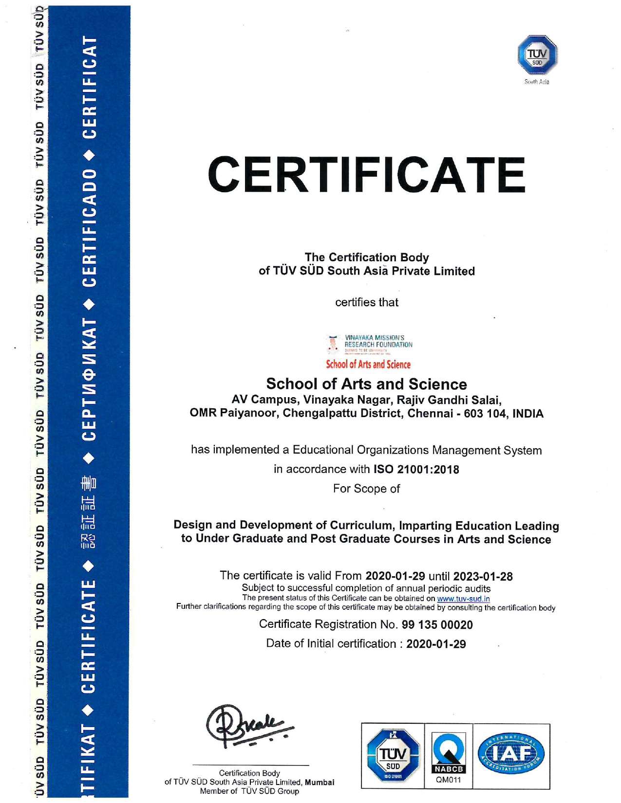 ISO Certification